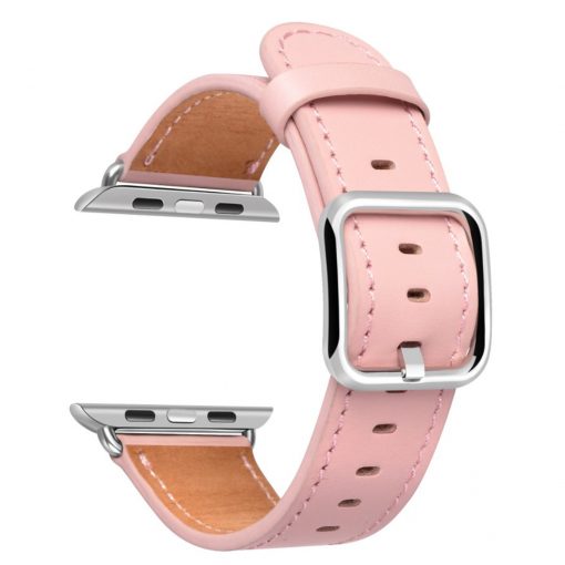 FocusFit – Apple Genuine Leather Classic Replacement Square Buckle Strap