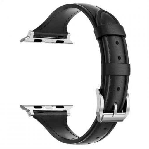 FocusFit Apple Watch Slim Leather Replacement Strap