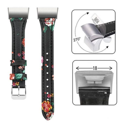 FocusFit – Fitbit Charge 4 / 3 / 3 SE Slim Leather Replacement Strap