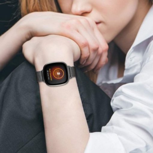 FocusFit – Fitbit Versa 3/ Sense Milanese Stainless Steel Wrist Band