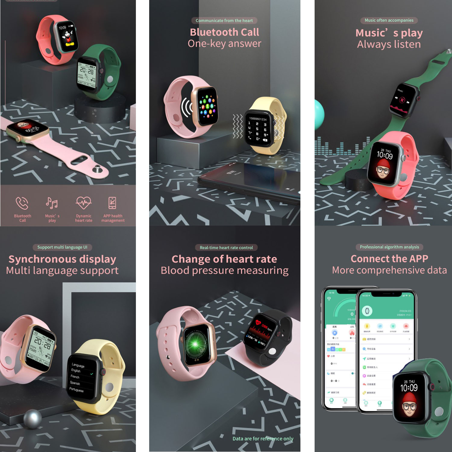 FocusFit Pro-T500 Smartwatch and Fitness Tracker