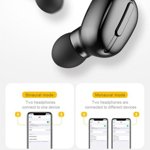 FocusFit Bluetooth Wireless Earphones Panoramic Stereo In-Ear Headphones