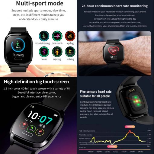 FocusFit Pro-R9 Fitness Tracker Heart Rate SpO2 Smartwatch
